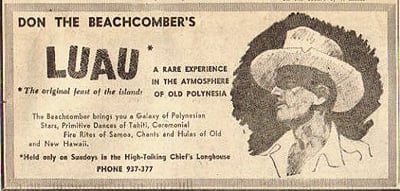 Don the Beachcomber ad